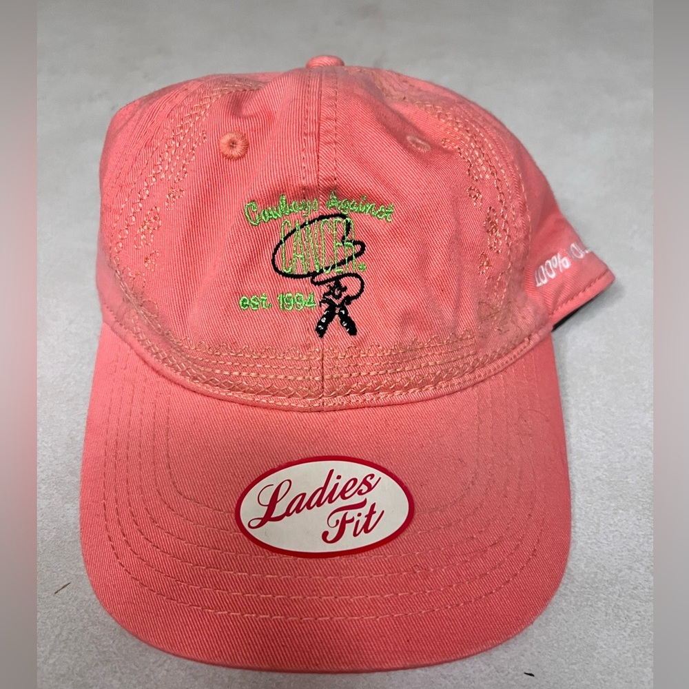 NWT Pink Cowboys Against Cancer Ladies Fit Cap